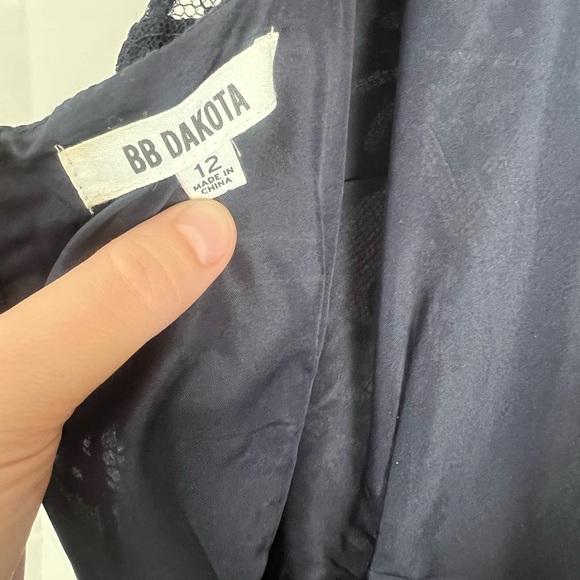 BB Dakota Navy Lace Cocktail Dress - Picture 3 of 5